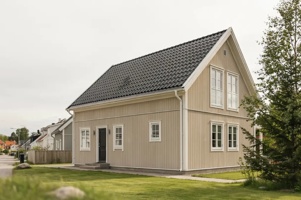byte av yttertak och nya takfotsdetaljer i kortebo