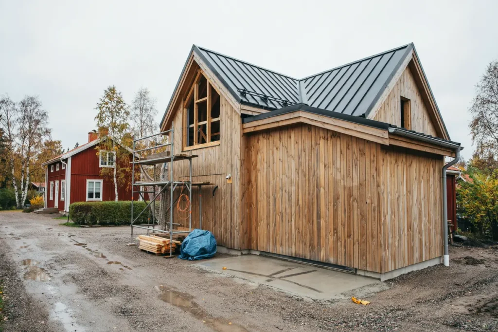 bygga garage med verv ning ritningar regler och planering
