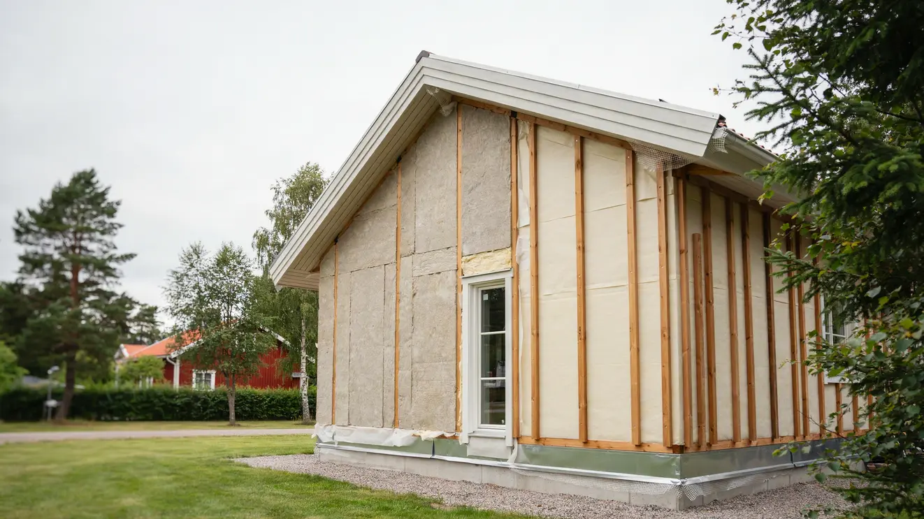 tillaggsisolering fasad yttervagg i bankeryd jonkoping smaland